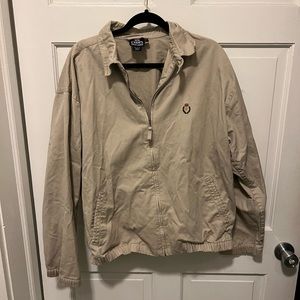Men’s Khaki Light Jacket Large Chaps Ralph Lauren